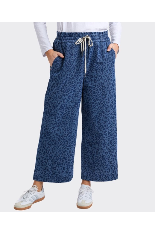 Elm Pant Denim Anna Animal Print