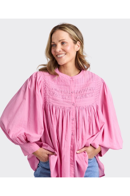 Elm Blouse Montana Pleat Embroid