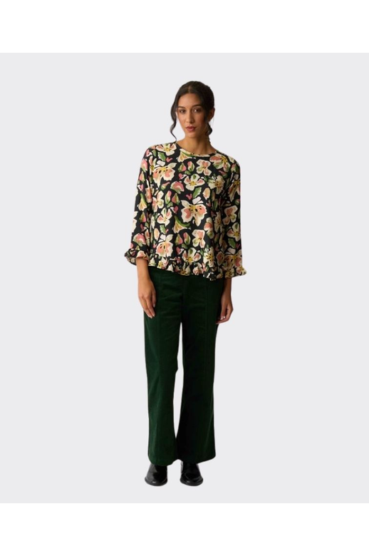 Preen Top Gathered Scoop Hem