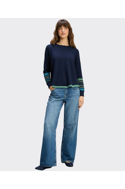 Zaket & Plover Jumper Stripe Textured Swing