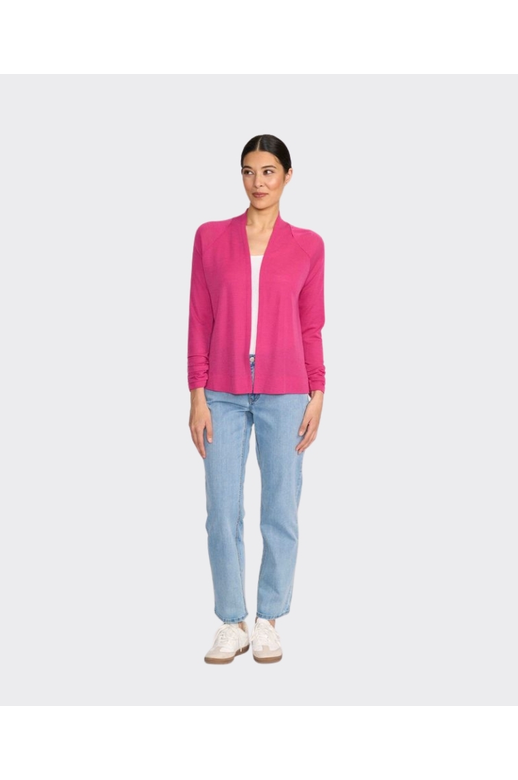 Foil Cardigan High Tied Merino