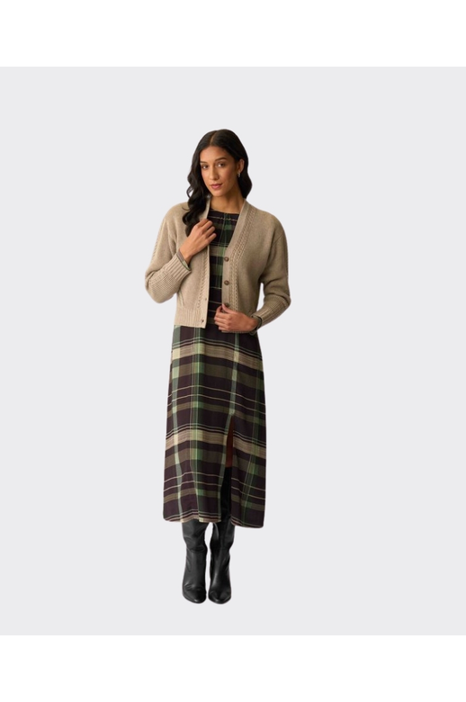 Memo Cardigan Cable Knit Detail