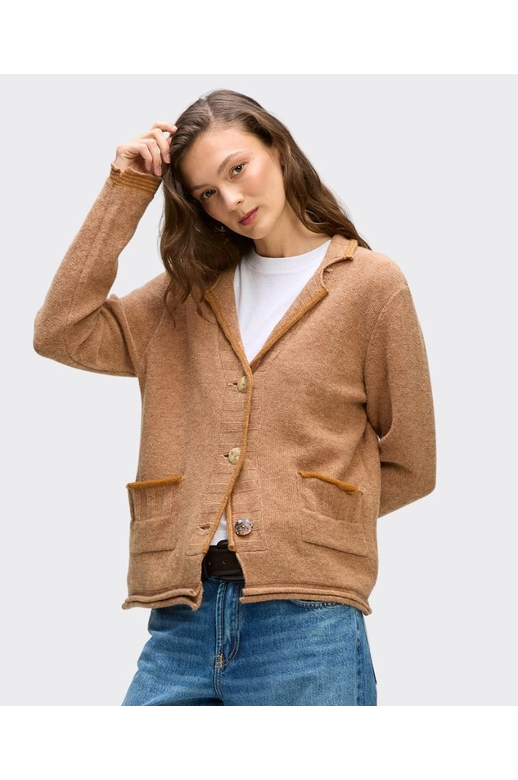 LD + Co Cardi Collared Pocket Trim