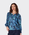 Newport Shirt Nightfall Print Lace Trim