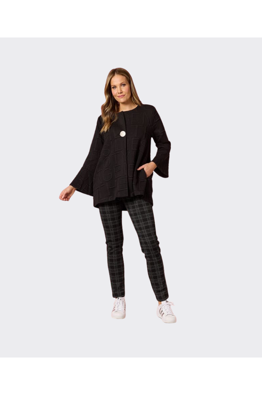 Clarity Jacket Script Swing Embossed