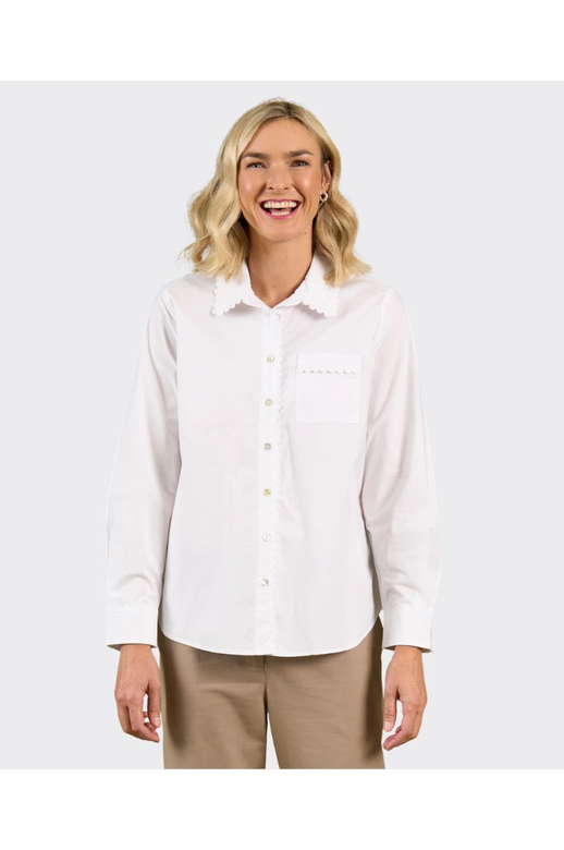 Charlie Jane Shirt Levin Edge Trim