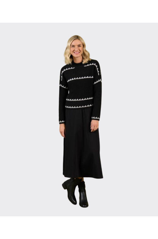 Charlie Jane Knit Mackenzie Contrast Stitch