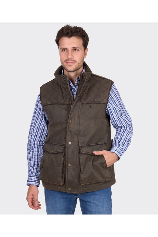 Thomas Cook Vest Marcus Faux Oilskin