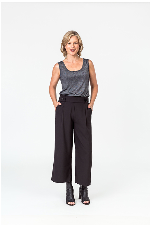 Democracy Culotte Plain Elastic Back