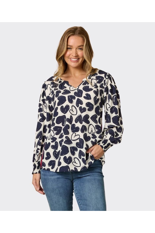 Threadz Top Luna Heart