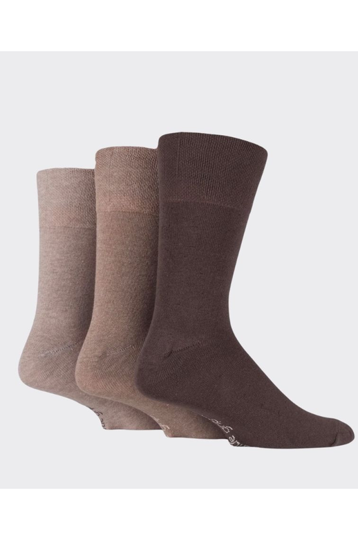 Gentle Grip Plain Cotton Socks 3 Pack