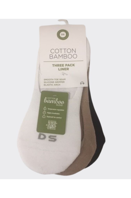 DS Womens Cotton/Bamboo Liner 3pair