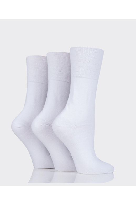 Gentle Grip Plain Cotton Socks 3 Pack