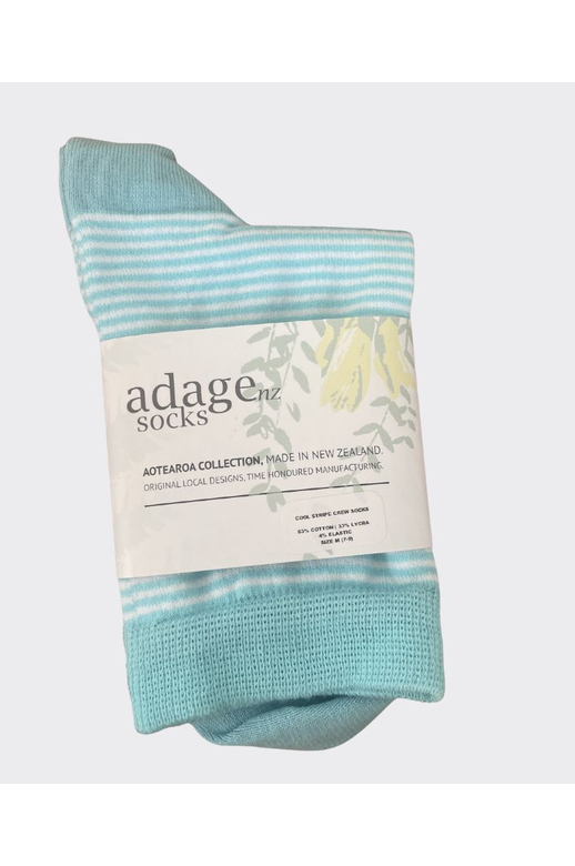 Adage Cool Stripe Crew Socks