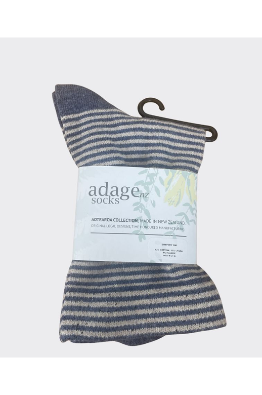 Adage Comfort Stripe Crew Socks