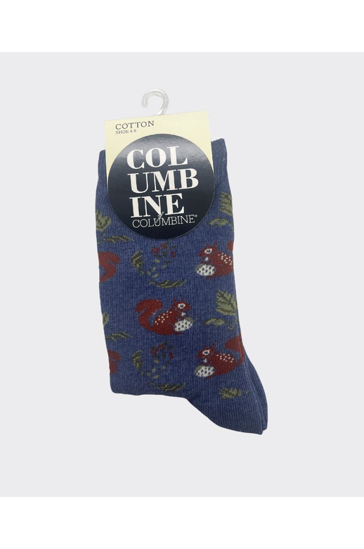 Columbine Squirrels Cotton Crew