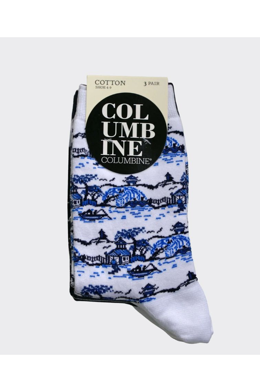 Columbine Japanese Village 3pk Cotton Crew