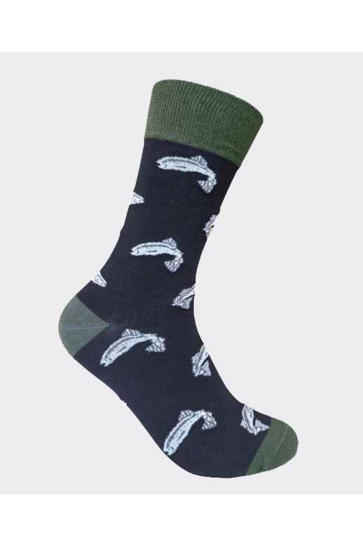 DS Mens Cotton Bamboo Fish Socks