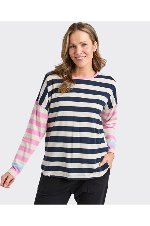 Elm Tee L/S Stripe Gaeb