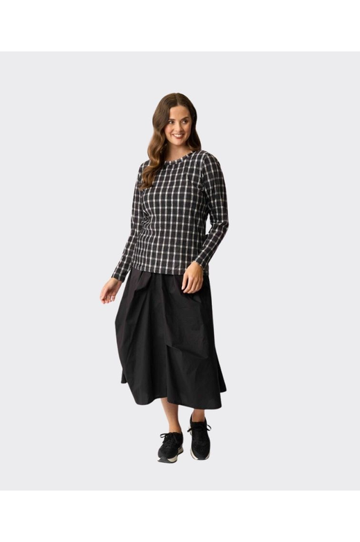 Foil Skirt Contrast Pull On