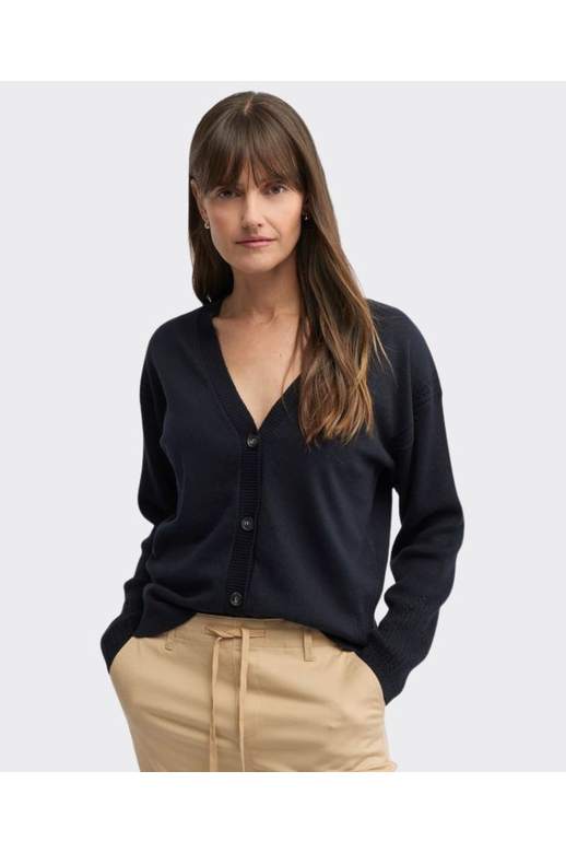 Yarra Trail Knit Cardi Cafe V-Neck