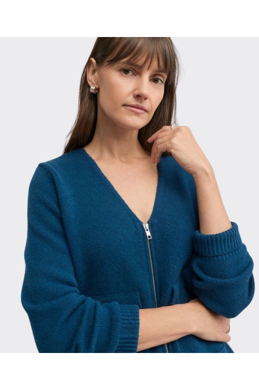 Yarra Trail Knit Zip Cardi Centosa