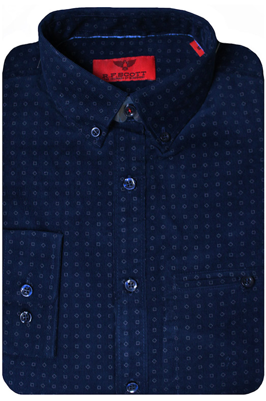 R.F.Scott Shirt L/S Cord Print
