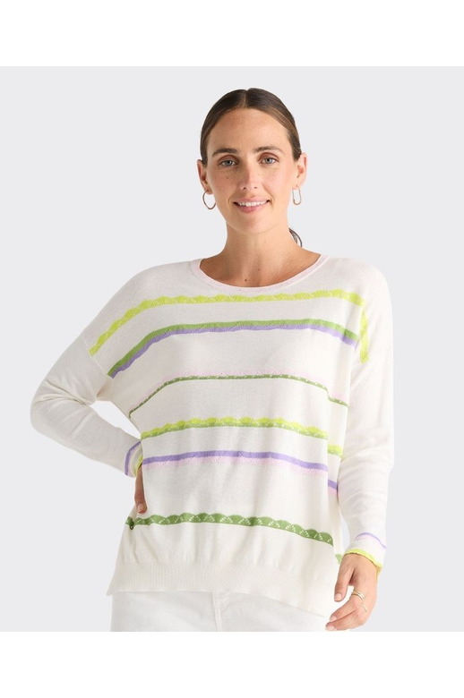 Zaket & Plover Top Knit Lace Pop