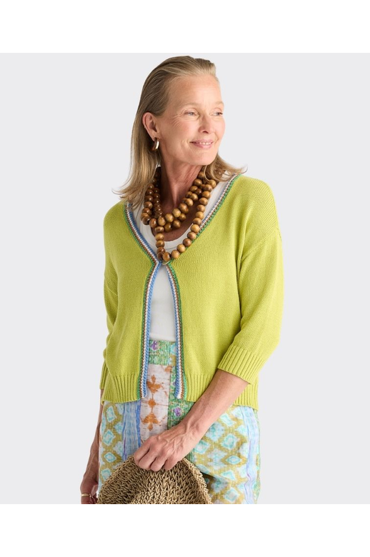 Zaket & Plover Cardi Crochet Trim