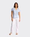 Vassalli Shirt Evelyn Printed Shirring Detail