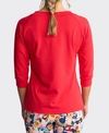 Vassalli Top Boat Neck 3/4 Sleeve