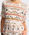 Vassalli Top Carmen 3/4 Sleeve Round Neck Knit