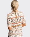 Vassalli Top Carmen 3/4 Sleeve Round Neck Knit