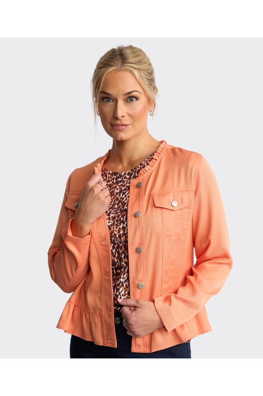 Vassalli Jacket Sawyer Button Up Frill Hem