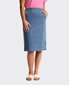 Vassalli Skirt Terra Flat Front Pull On Denim
