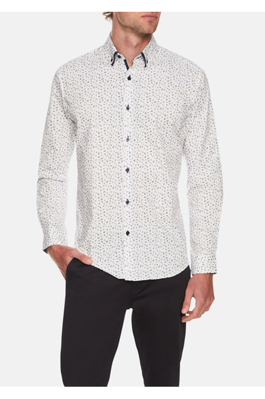 Tarocash Shirt L/S Stretch Floral Print