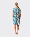 Foil Dress S/S Swing Back