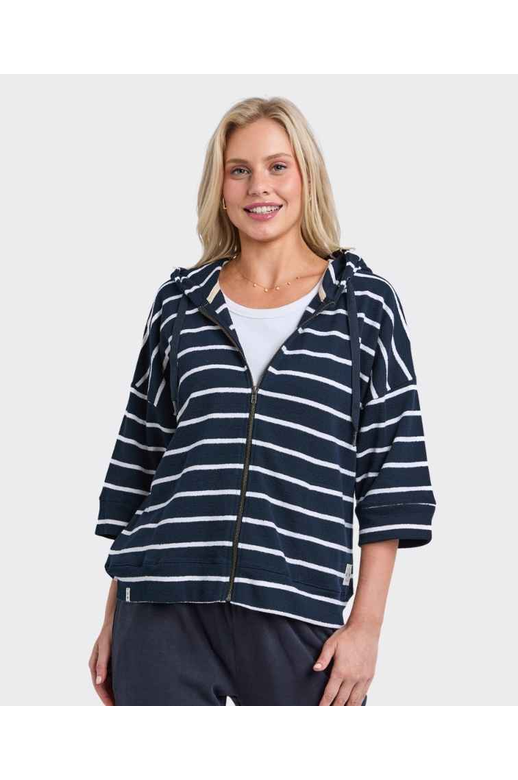 Elm Hoodie Beachy Stripe