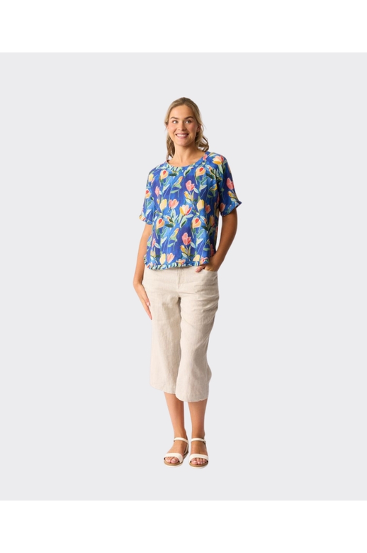 Preen Trousers Wide Leg Linen Woven