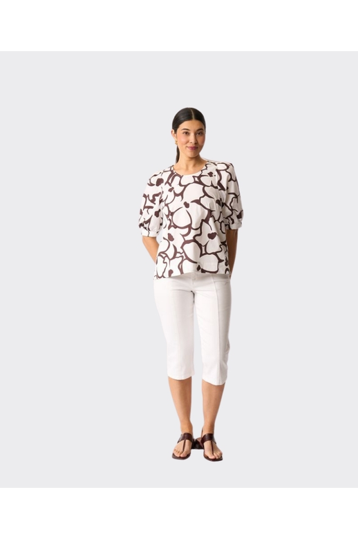 Foil Top Scoop Neck Swing