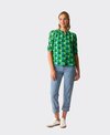 Memo Blouse Scoop Neck Chiffon