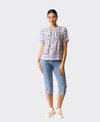 Foil Top Pleat Neck