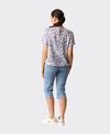 Foil Top Pleat Neck