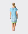 Foil Dress Tulip Sleeve