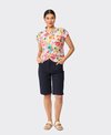Foil Top Do the Twist Hem Linen