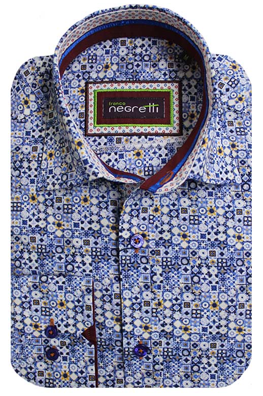 Franco Negretti Shirt L/S Tiles