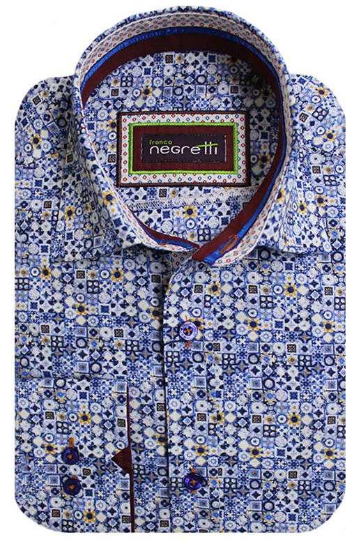 Franco Negretti Shirt L/S Tiles