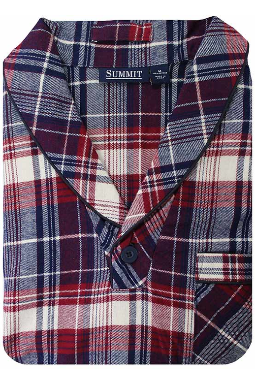 Summit Niteshirt Cotton Flannelette Check