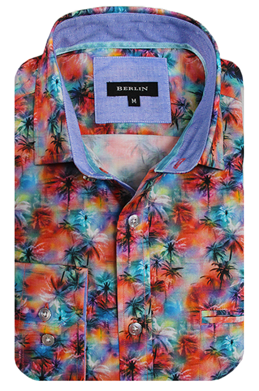 Berlin Shirt L/S Small Palm Print