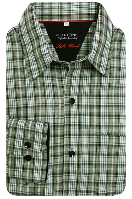 Perrone Shirt L/S Indy Check